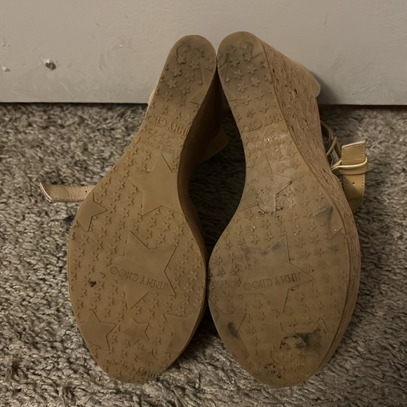 Jimmy Choo Patent Leather Wedge sandal - Picture 5 of 12